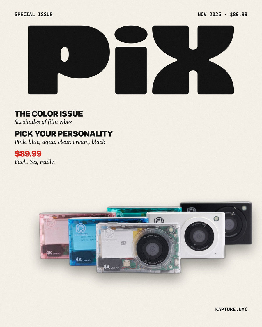 PiX magazine cover: The Color Issue, all six colors