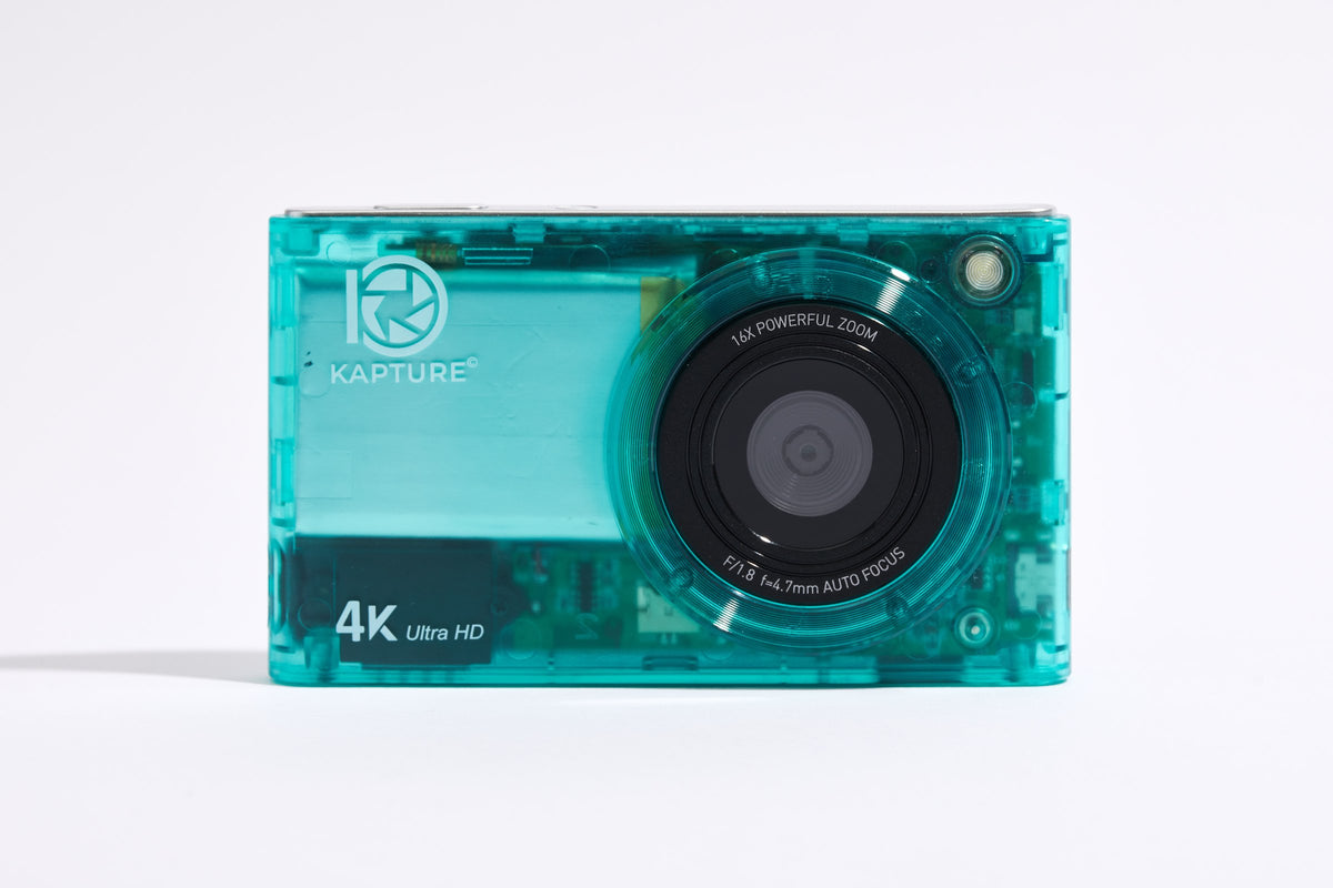 PiX Pocket Camera in Green, front view