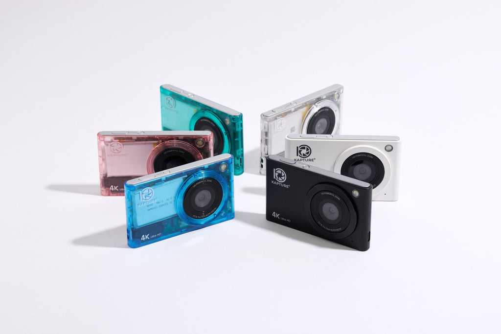 PiX in all six colors: Clear, Green, Black, White, Pink and Blue