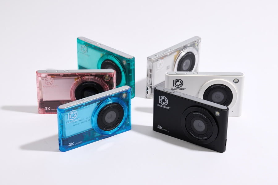 PiX in six colors, lenses facing forward