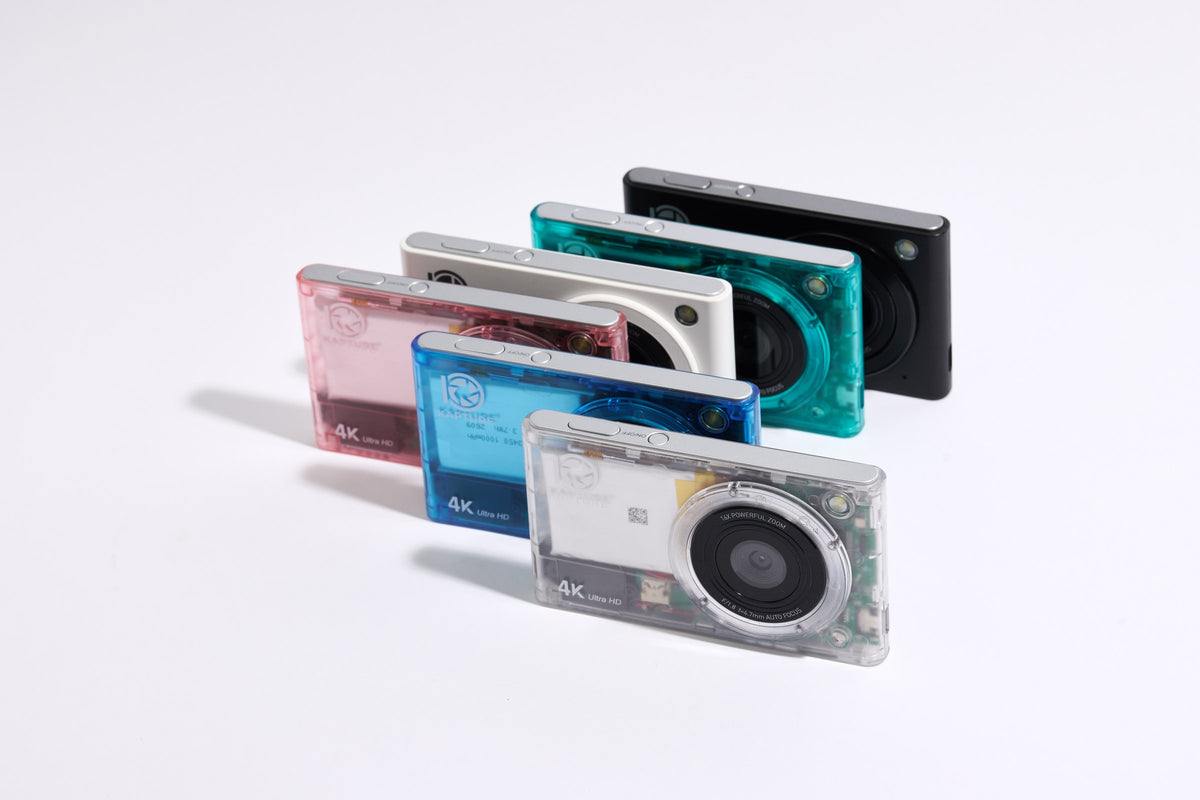 PiX by KAPTURE in all six colors: Clear, Green, Black, White, Pink and Blue