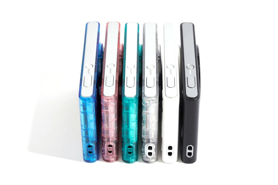 PiX in all six colors, side by side, each 11.8 mm thin